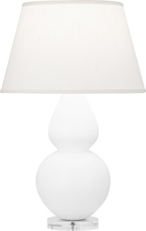 Double Gourd One Light Table Lamp in Matte Lily Glazed Ceramic w/Lucite Base (165|MLY62)