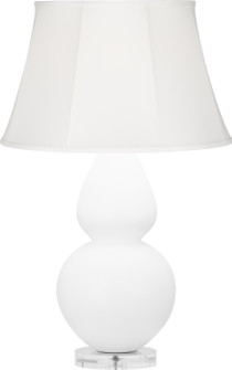 Double Gourd One Light Table Lamp in Matte Lily Glazed Ceramic w/Lucite Base (165|MLY61)