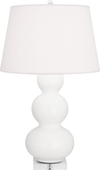 Triple Gourd One Light Table Lamp in Matte Lily Glazed Ceramic w/Lucite (165|MLY43)