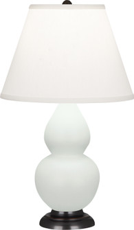 Small Double Gourd One Light Accent Lamp in Matte Celadon Glazed Ceramic w/Deep Patina Bronzeed (165|MCL51)