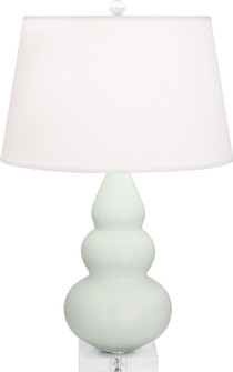 Small Triple Gourd One Light Accent Lamp in Matte Celadon Glazed Ceramic w/Lucite Base (165|MCL33)