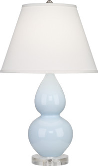 Small Double Gourd One Light Accent Lamp in Baby Blue Glazed Ceramic w/Lucite (165|A696X)