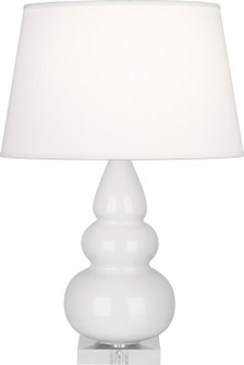 Small Triple Gourd One Light Accent Lamp in Lily Glazed Ceramic w/Lucite (165|A281X)