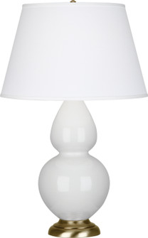 Double Gourd One Light Table Lamp in Lily Glazed Ceramic w/Antique Natural Brassed (165|1660X)