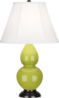 Small Double Gourd One Light Accent Lamp in Apple Glazed Ceramic w/Deep Patina Bronzeed (165|1653)