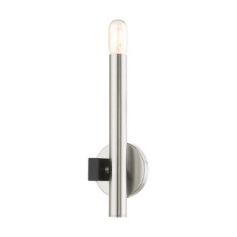 Helsinki One Light Wall Sconce in Brushed Nickel w/ Blacks (107|49991-91)