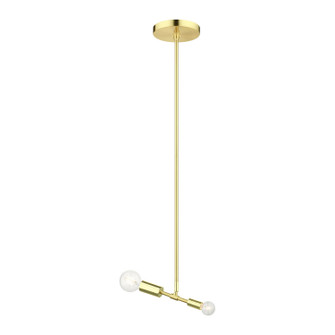 Blairwood One Light Pendant in Satin Brass w/ Polished Brasss (107|46432-12)