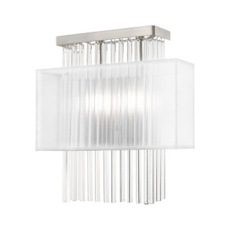 Alexis Two Light Wall Sconce in Brushed Nickel (107|41148-91)