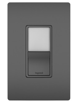 radiant Single Pole/3-Way Switch with Night Light in Black (246|NTL873BKCC6)