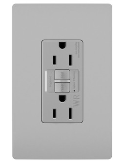 radiant Tamper-Resistant Weather-Resistant 15A Duplex Self-Test GFCI Receptacles with SafeLock Protection in Gray (246|1597TRWRGRY)