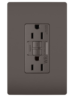 radiant Tamper-Resistant Weather-Resistant 15A Duplex Self-Test GFCI Receptacles with SafeLock Protection in Brown (246|1597TRWR)
