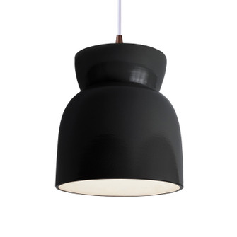 Radiance One Light Pendant in Gloss Black (102|CER-6515-BLK-DBRZ-WTCD)