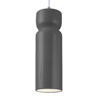 Radiance One Light Pendant in Gloss Grey (102|CER-6510-GRY-NCKL-WTCD) Radiance One Light Pendant in Gloss Grey (102|CER-6510-GRY-NCKL-WTCD)