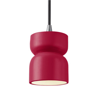 Radiance One Light Pendant in Cerise (102|CER-6500-CRSE-CROM-BKCD)