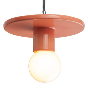 Radiance One Light Pendant in Gloss Blush (102|CER-6320-BSH-CROM-BKCD)