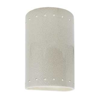 Ambiance Lantern in White Crackle (102|CER-0995W-CRK)