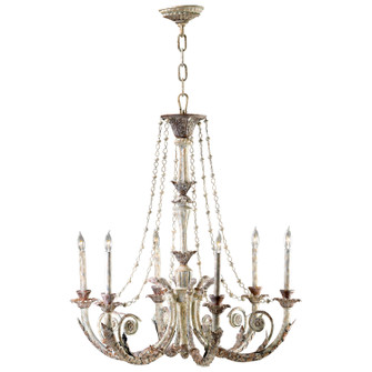 Abelle Six Light Chandelier in Parisian White (208|6491-6-28)