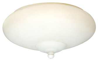 2 Light Fitter and Glass LED Fan Light Kit in Opal White (46|LK101-LED)