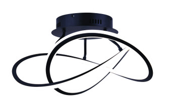 Zola LED Semi-Flush Mount in Black (387|LSF155A21BK)