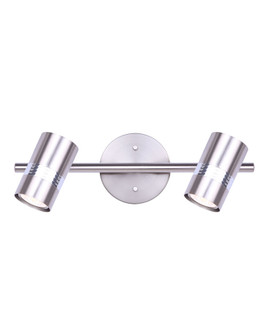Aldi Two Light Track Light in Brushed Nickel And Chrome (387|IT1058A02BNC10)