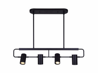 Leal Four Light Track Lighting in Black (387|IST697B04BK10)