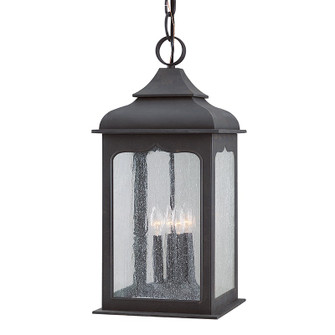 Henry Street Four Light Hanging Lantern in Textured Bronze (67|F2018-TBZ)
