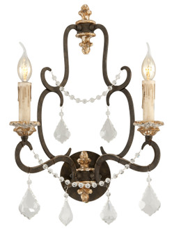 Bordeaux Two Light Wall Sconce in Parisian Bronze (67|B3512-PZ/DG)