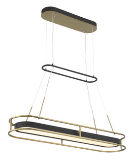 Levitation LED Island Pendant in Sand Coal And Soft Brass (7|5088-781-L)