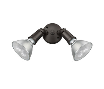 Two Light Security Flood Light in Powder Coated Bronze (59|16002-PBZ)