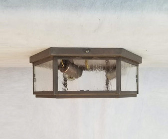Lillian Three Light Flush Mount in Dark Brass (265|TW7135DBS)