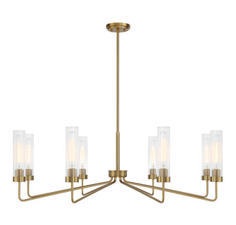 Baker Eight Light Chandelier in Warm Brass (51|1-8860-8-322)