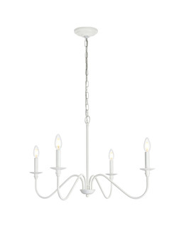 Rohan Four Light Chandelier in White (173|LD5006D30WH)