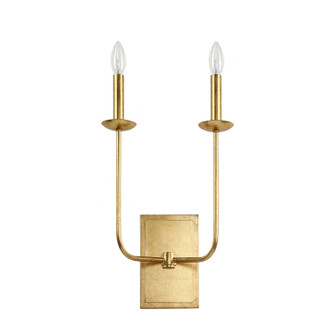 Marceau Two Light Wall Sconce in Gold Crest Leaf (374|W23121-2) Marceau Two Light Wall Sconce in Gold Crest Leaf (374|W23121-2)
