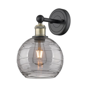 Edison One Light Wall Sconce in Black Antique Brass (405|616-1W-BAB-G1213-8SM)