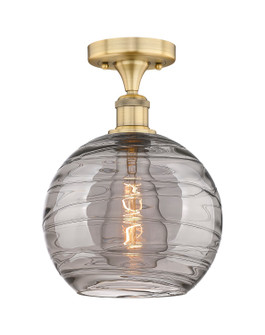 Edison One Light Semi-Flush Mount in Brushed Brass (405|616-1F-BB-G1213-10SM)