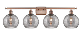 Ballston Four Light Bath Vanity in Antique Copper (405|516-4W-AC-G1213-8SM)