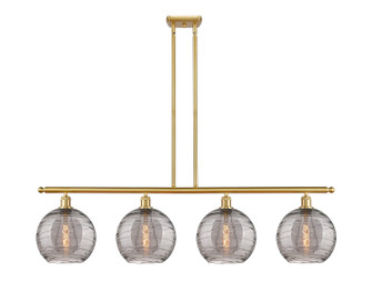 Ballston Four Light Island Pendant in Satin Gold (405|516-4I-SG-G1213-10SM)