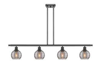 Ballston Four Light Island Pendant in Oil Rubbed Bronze (405|516-4I-OB-G1213-6SM)