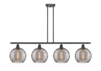 Ballston Four Light Island Pendant in Matte Black (405|516-4I-BK-G1213-10SM)