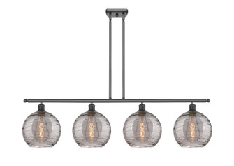 Ballston Four Light Island Pendant in Matte Black (405|516-4I-BK-G1213-10SM)