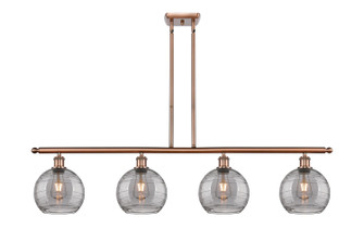 Ballston Four Light Island Pendant in Antique Copper (405|516-4I-AC-G1213-8SM)
