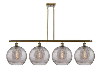 Ballston Four Light Island Pendant in Antique Brass (405|516-4I-AB-G1213-12SM)