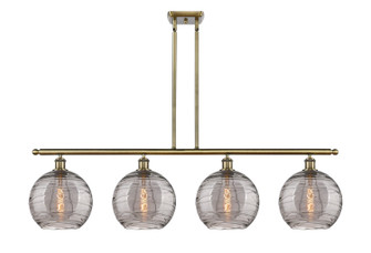 Ballston Four Light Island Pendant in Antique Brass (405|516-4I-AB-G1213-10SM)