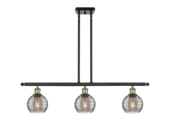 Ballston Three Light Island Pendant in Black Antique Brass (405|516-3I-BAB-G1213-6SM)