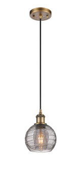 Ballston One Light Mini Pendant in Brushed Brass (405|516-1P-BB-G1213-6SM)