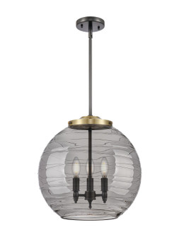 Ballston Three Light Pendant in Black Antique Brass (405|221-3S-BAB-G1213-16SM)