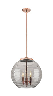 Ballston Three Light Pendant in Antique Copper (405|221-3S-AC-G1213-16SM)