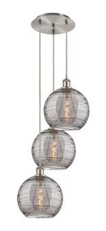 Ballston Three Light Pendant in Brushed Satin Nickel (405|113B-3P-SN-G1213-10SM)