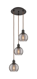 Ballston Three Light Pendant in Oil Rubbed Bronze (405|113B-3P-OB-G1213-6SM)