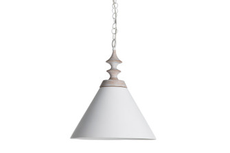 Tovah One Light Pendant in Natural Whitewashed Wood|Matte White (550|SCH-175106)